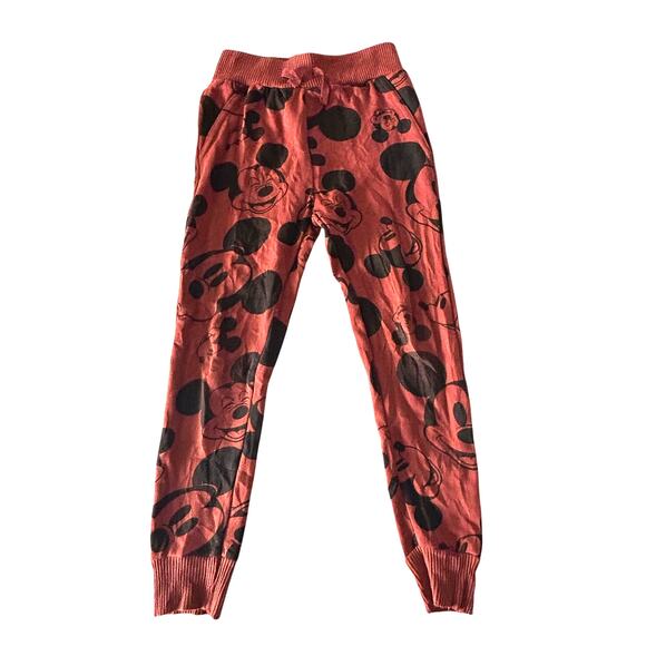 Unisex Kids Mickey Mouse Pull On Lounge Sweatpants Size 6 - Picture 1 of 8
